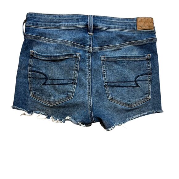 American Eagle Hi-Rise Shortie Distressed Shorts - Picture 2 of 8